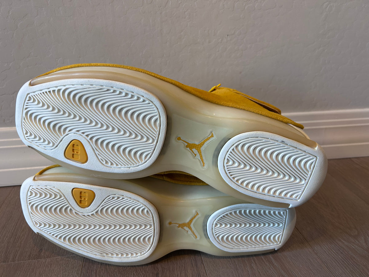 エアジョーダン18 イエロー Nike Air Jordan 18 XVIII size 7.5. Yellow Ochre Suede. AA2494-701