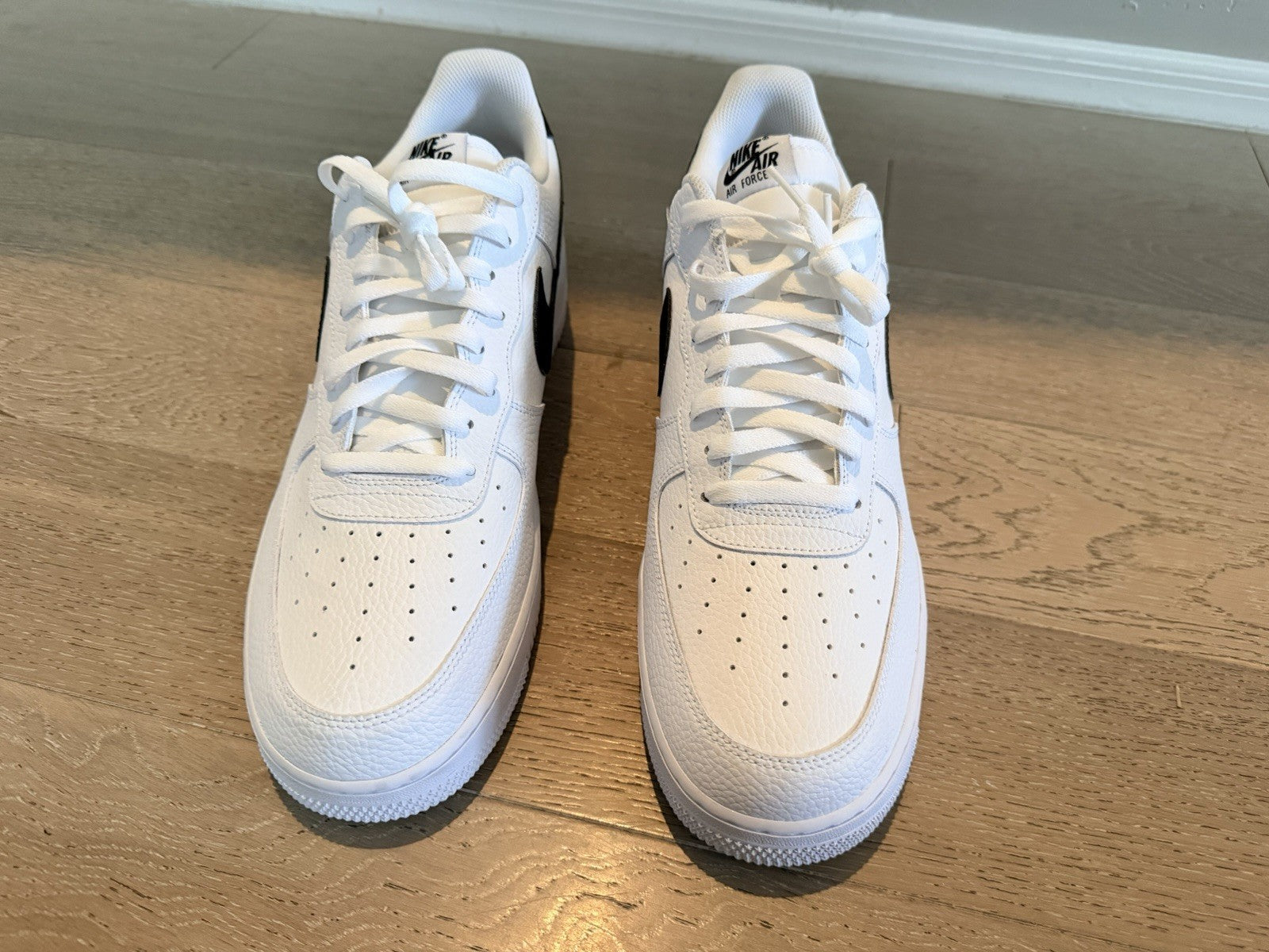 Size 16 - Nike Air Force 1 '07 Low White Black NEW