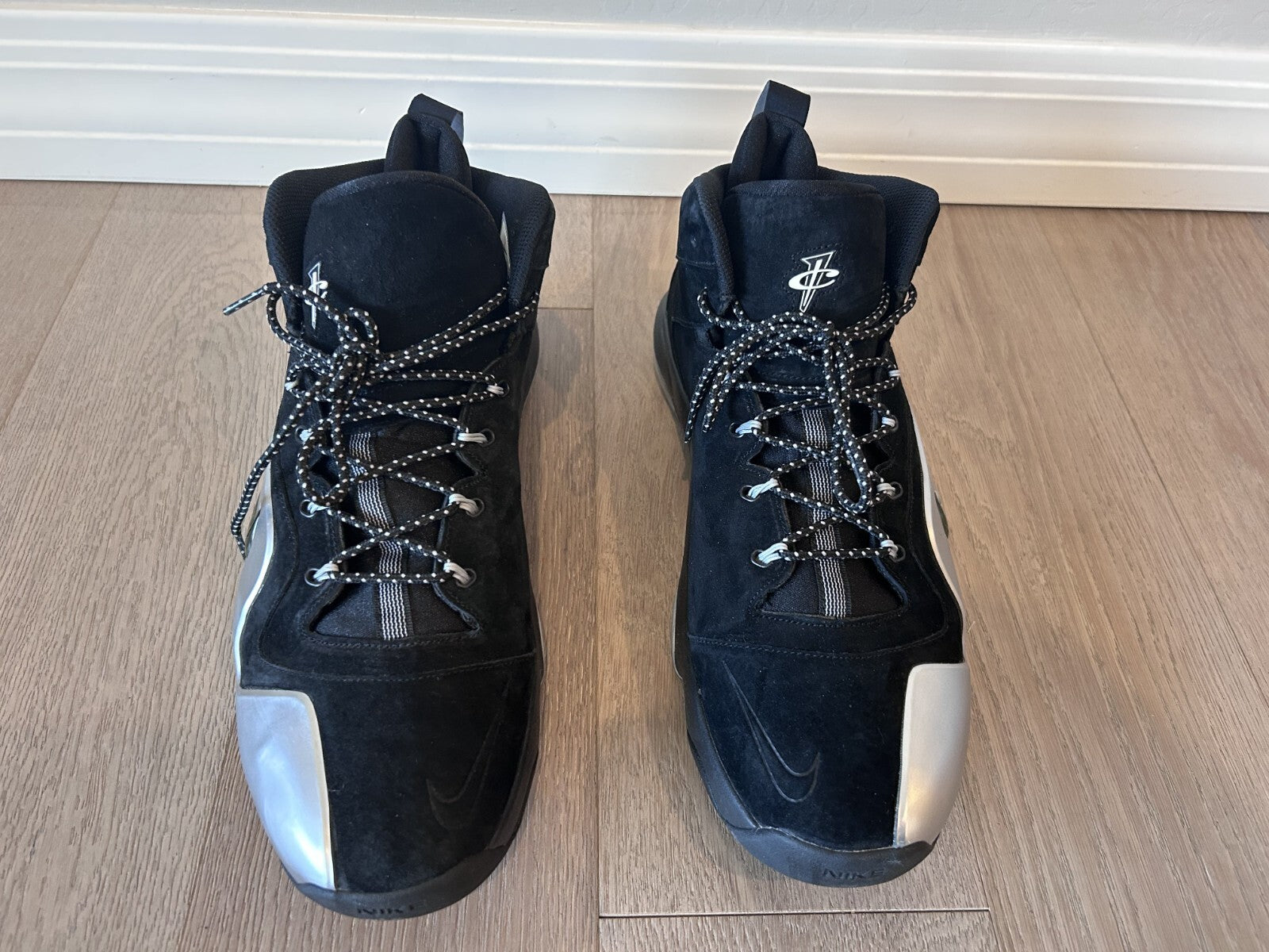Size 15 - Nike Zoom Penny VI Premium Black Metallic Silver