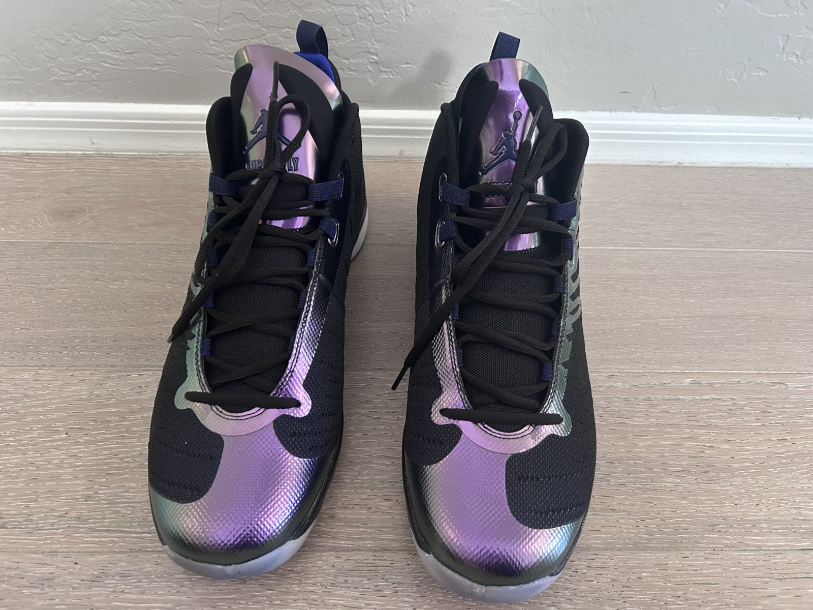 Size 15 - Jordan Super Fly 5 Black Concord White