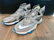 Size 15 Nike LeBron James XIII 13 Hologram Blue Lagoon Grey