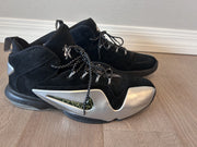 Size 15 - Nike Zoom Penny VI Premium Black Metallic Silver