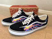 Size 15 - Vans Old Skool Black - New Electric Flame