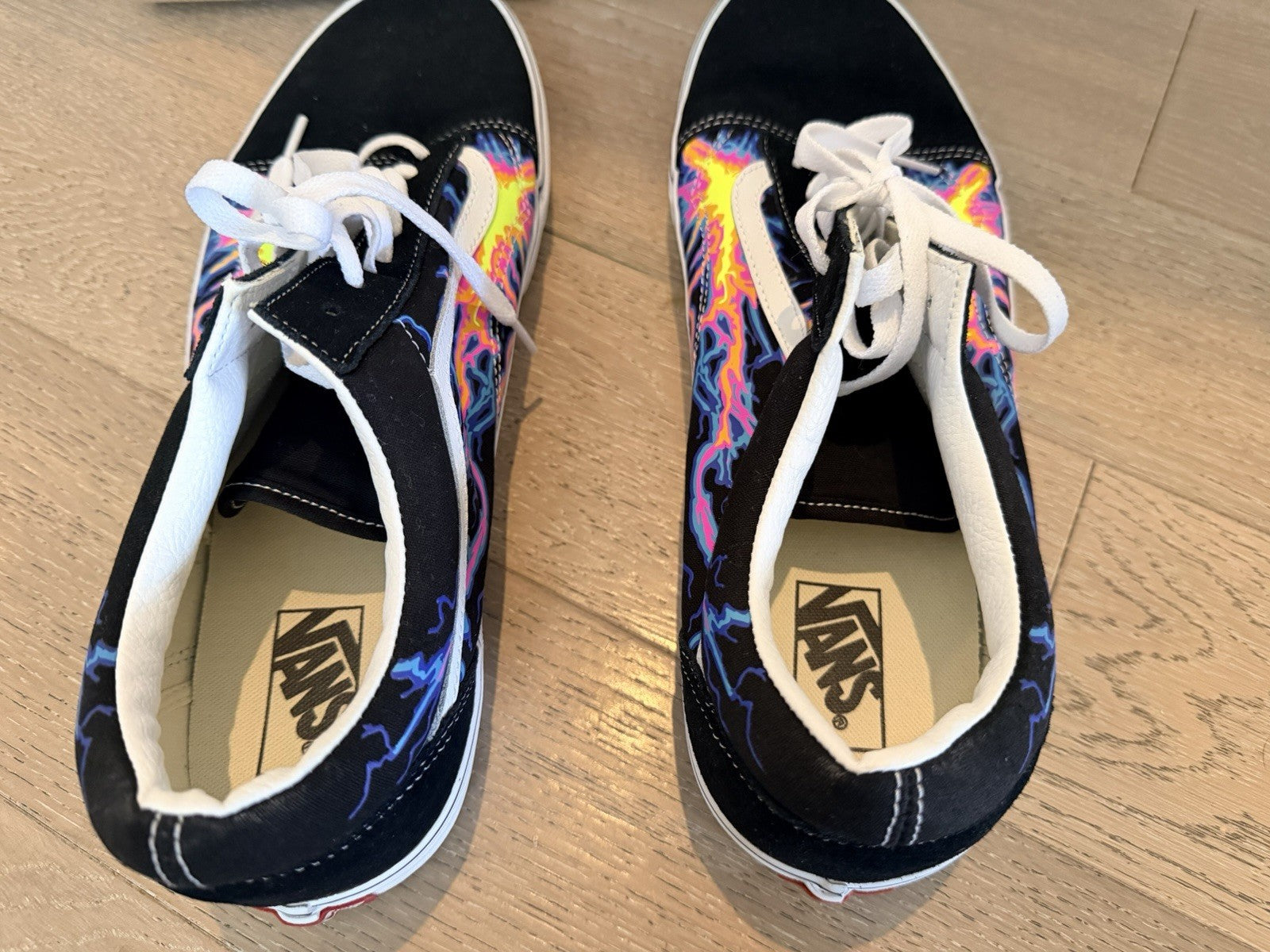 Size 15 - Vans Old Skool Black - New Electric Flame
