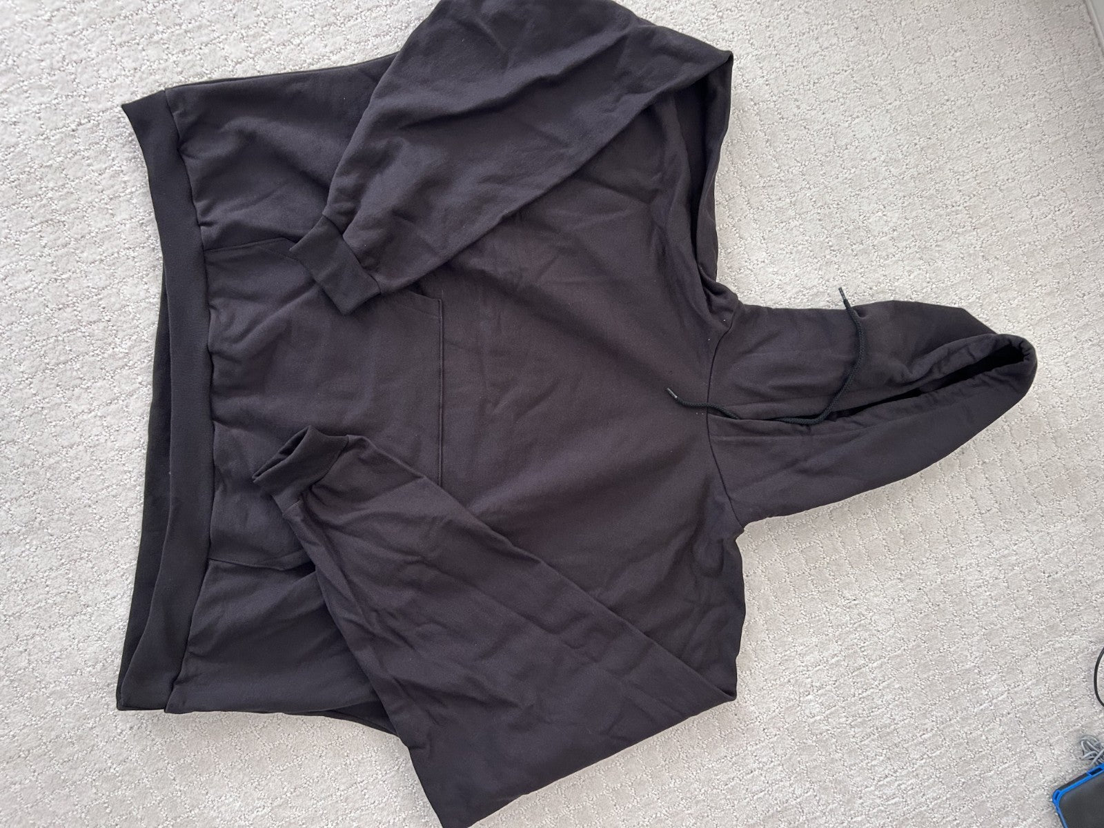 YEEZY Season 6 Full Zip Hoodie Men Sz 3 XL Charcoal Gray Black Heavyweight USA