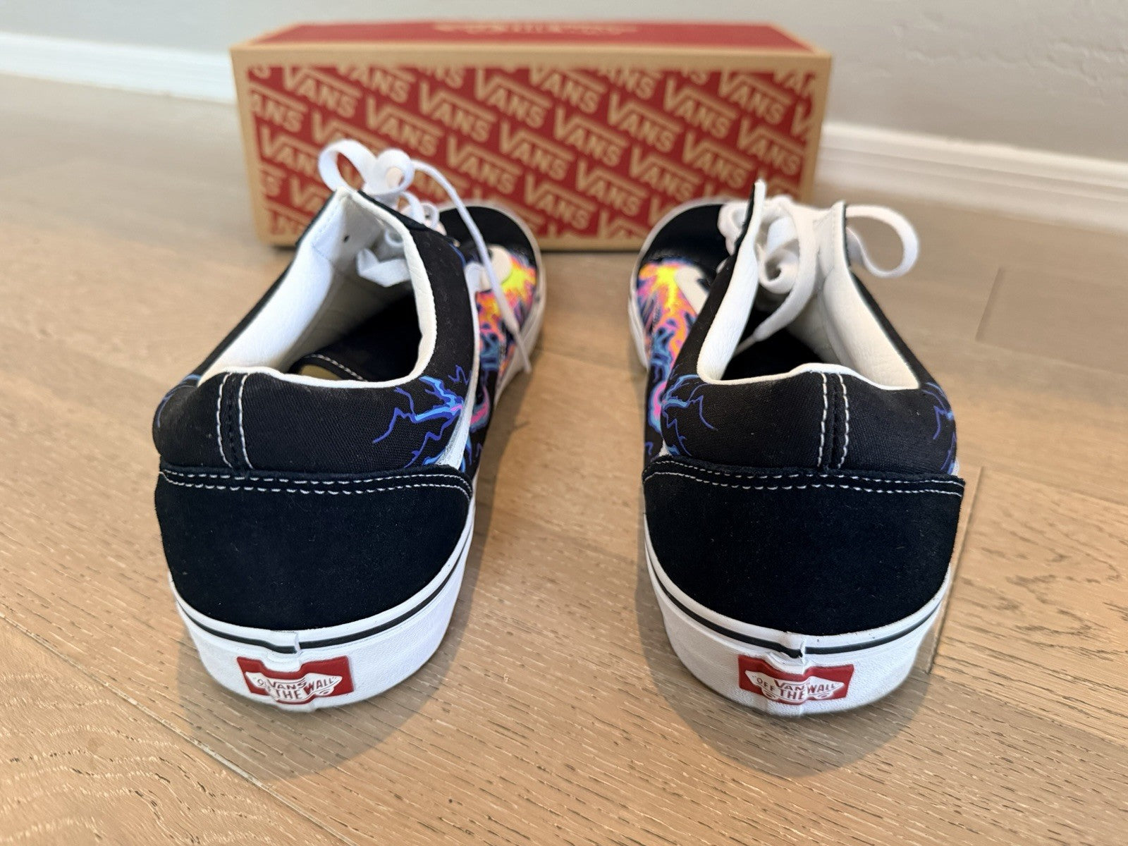 Size 15 - Vans Old Skool Black - New Electric Flame