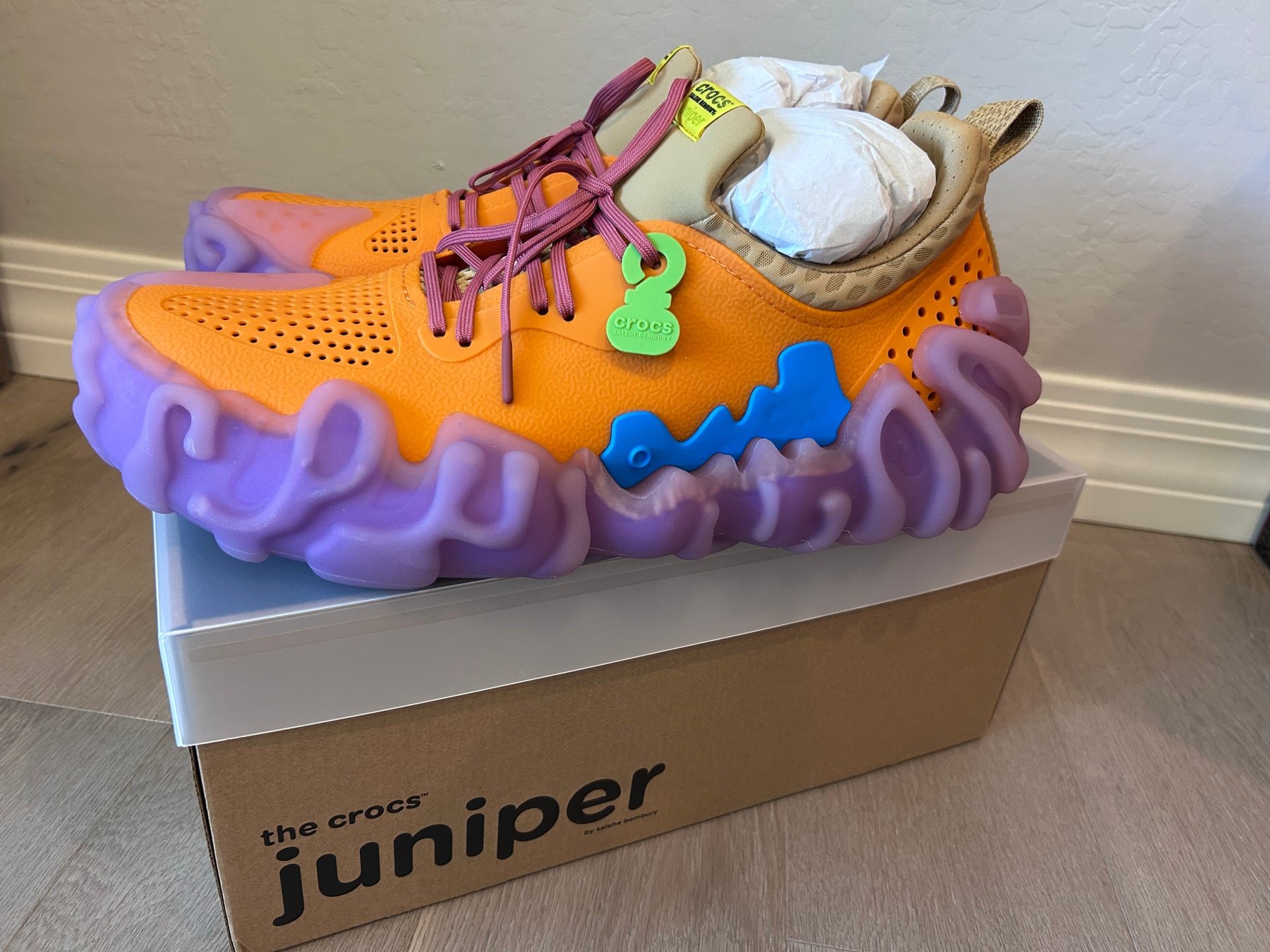 Crocs pollex juniper salehe bembury apricot size 15